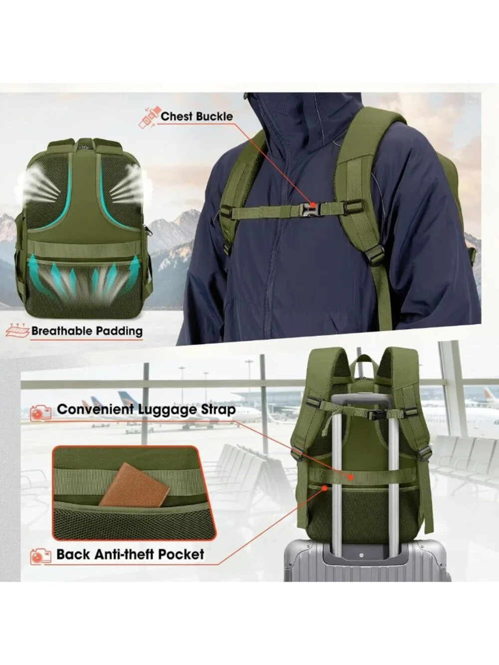 Camera Backpack for DSLR/SLR/Mirrorless - Stylish, Durable, & Spacious Bag for